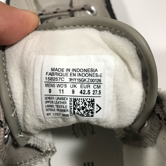 Converse leather high top size 9 - Picture 6 of 6